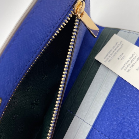 Tory Burch Block Slim Wristlet Envelope Wallet - Picture 4 of 4